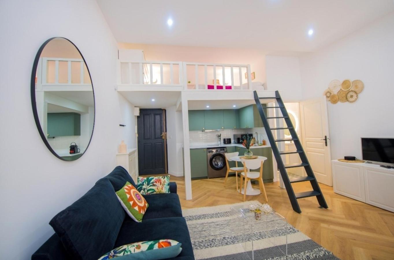 Studio Elegant 4 Couchages Front De Mer Clim Parking Privatif Wifi Nizza Kültér fotó