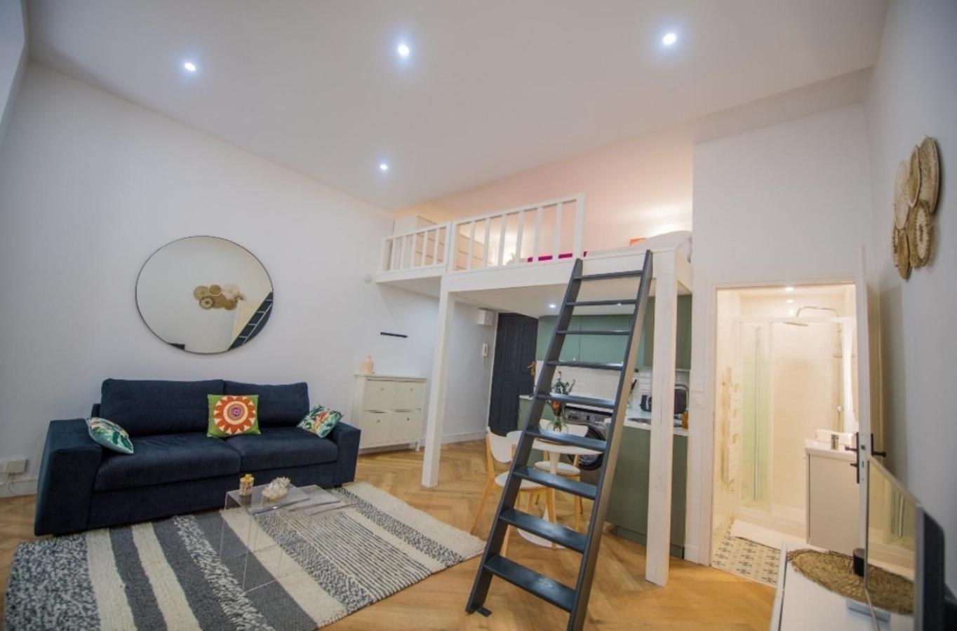Studio Elegant 4 Couchages Front De Mer Clim Parking Privatif Wifi Nizza Kültér fotó